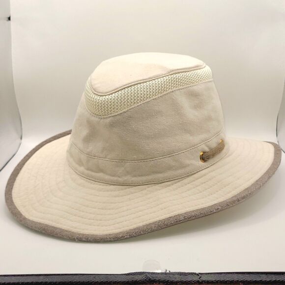 Tilley Mashup Airflo Hat 7 1/8 Sand/Brown TMH55 Water Repellant Sun Bucket Cap - Picture 1 of 13